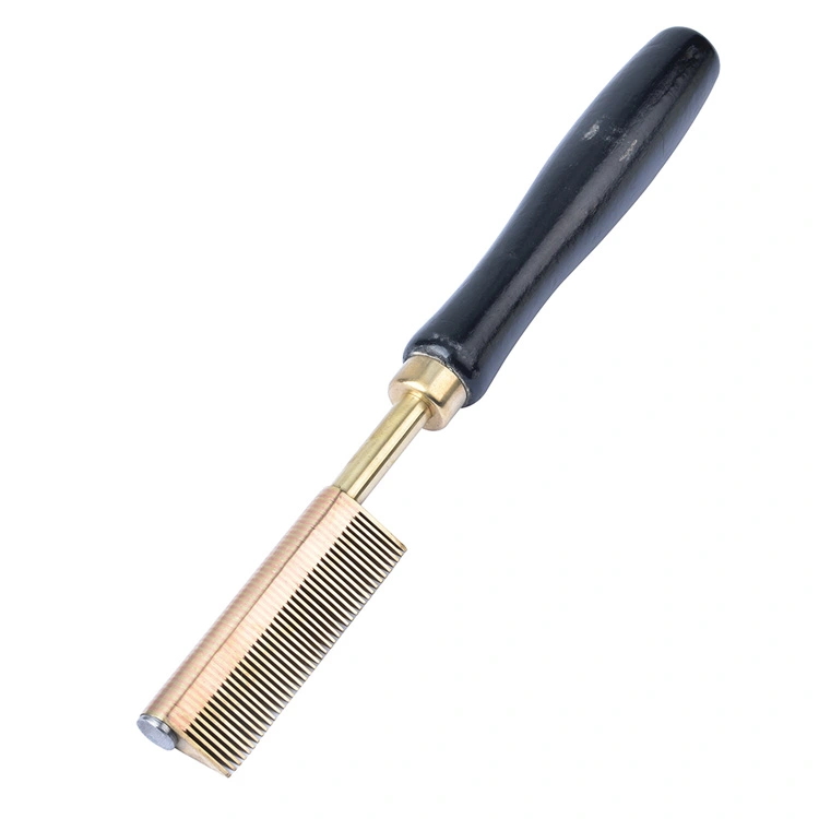Mini-Heißpresskamm aus Messing Mini-Heißpresskamm aus Messing